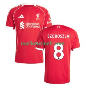 Maillot de Foot Liverpool Dominik Szoboszlai 8 Domicile 2025-26